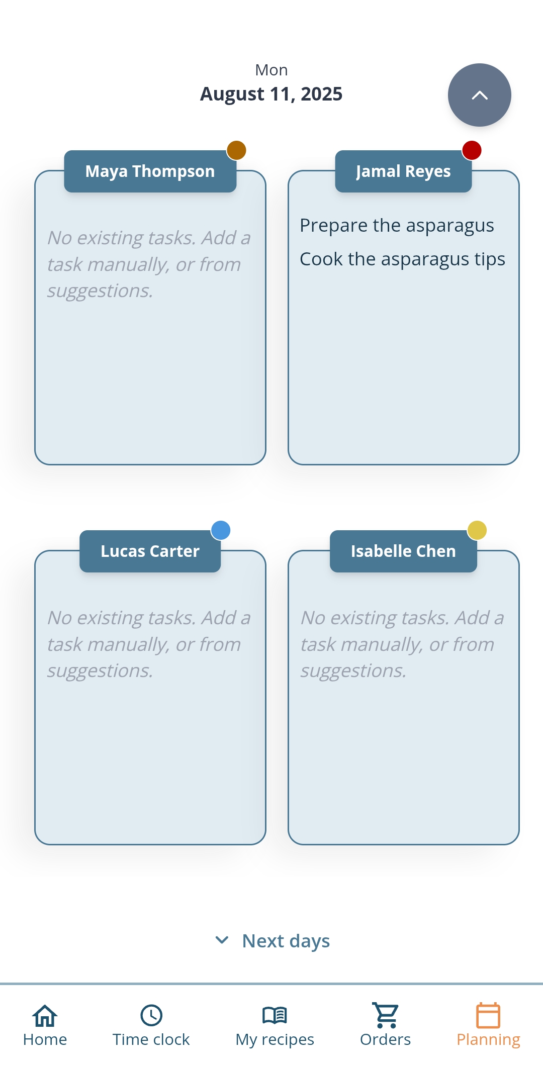 GastronomIA tasks